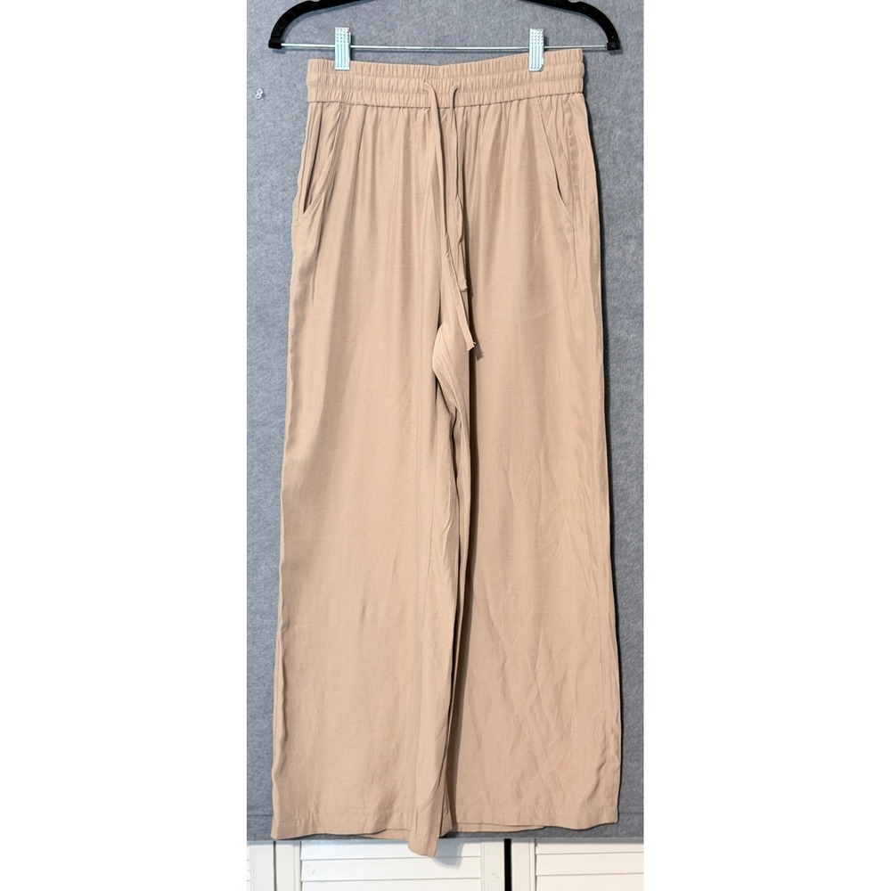 Halara Earthy Granola Flowy Wide Leg Pants S Tan Flowy Trousers Boho Minimalist